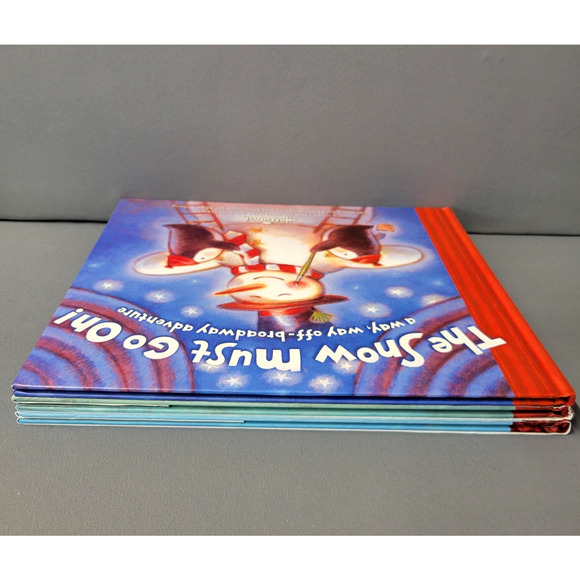 Hallmark Holiday Books Lot Rex Snows Way Grandma's Snow Must Go On Snow Place - Picture 10 of 16